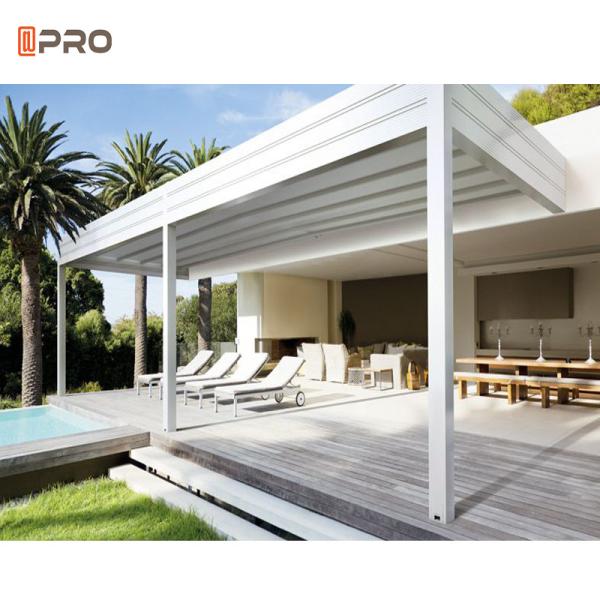 Free Standing Aluminum Waterproof Pergola Wall Motorized Biocoimatic Gazebo Sunshade