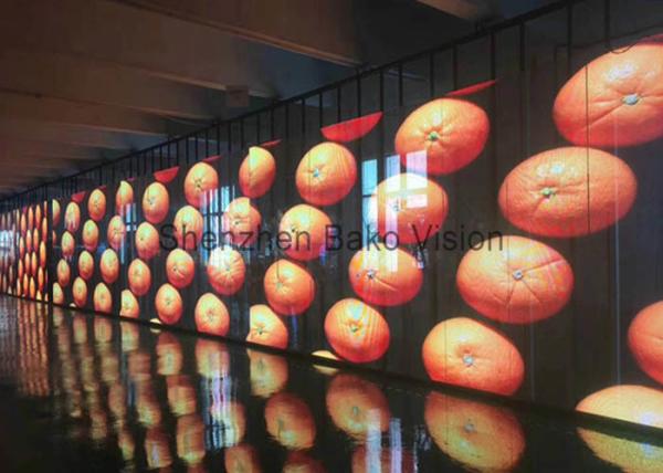 3D Glass LED Display Transparent Indoor Outdoor LED Video Wall Screen For Advertising / Stage Show