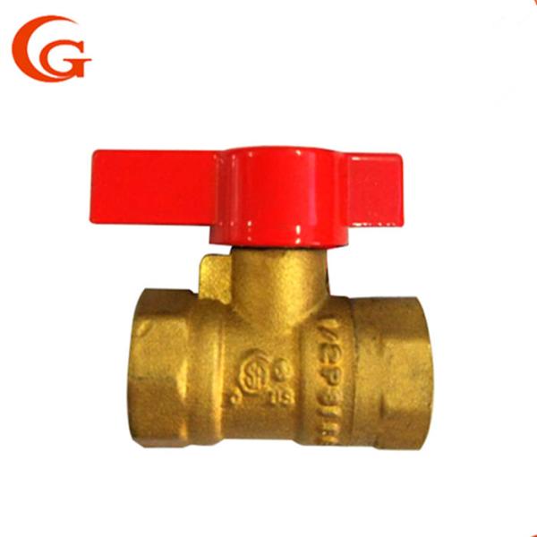 шариковый клапан газа 1/2» женский латунный, латунь шарикового клапана соединения CNC