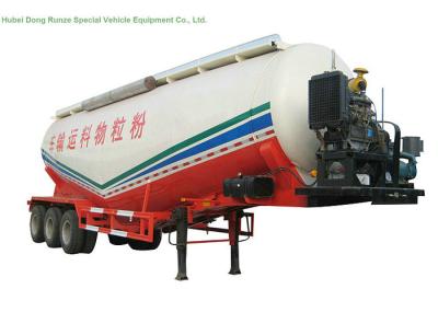 V Type Tank Semi Trailer 50 - 55 M3 , Dry Bulk Cement Trailers Heavy Duty