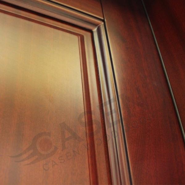 Composite HDF Solid Wood CPL Door 45mm Thick 6 Layer Painting