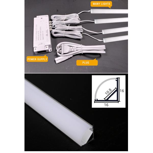 Lumières de cabine LED modernes en aluminium anodisé montées sur la surface