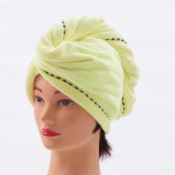 Home Custom Logo Hair Towel Microfiber Quick Dry Hair Drying Towel Wrap Turban