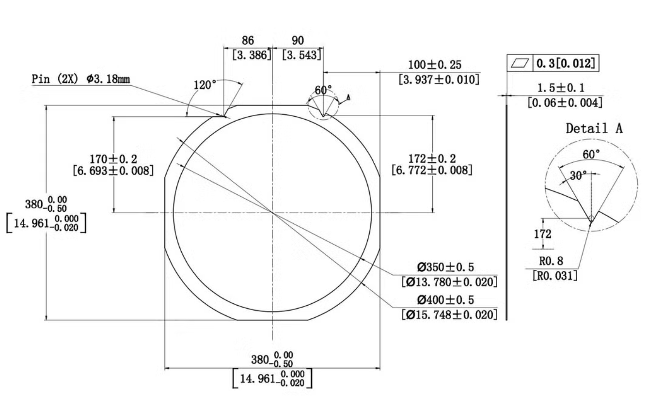 Wafer Mounting Ring - 420 Stainless Steel Wafer Frame for Semiconductor Dicing
