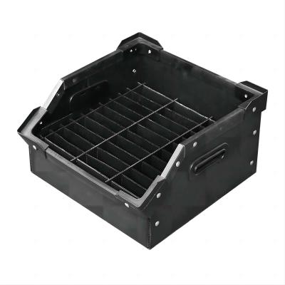 Black Plastic Divider Box Chemical Resistant Corrugated Divider Boxes Lightweight