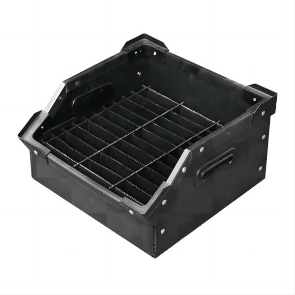 Black Plastic Divider Box Chemical Resistant Corrugated Divider Boxes Lightweight