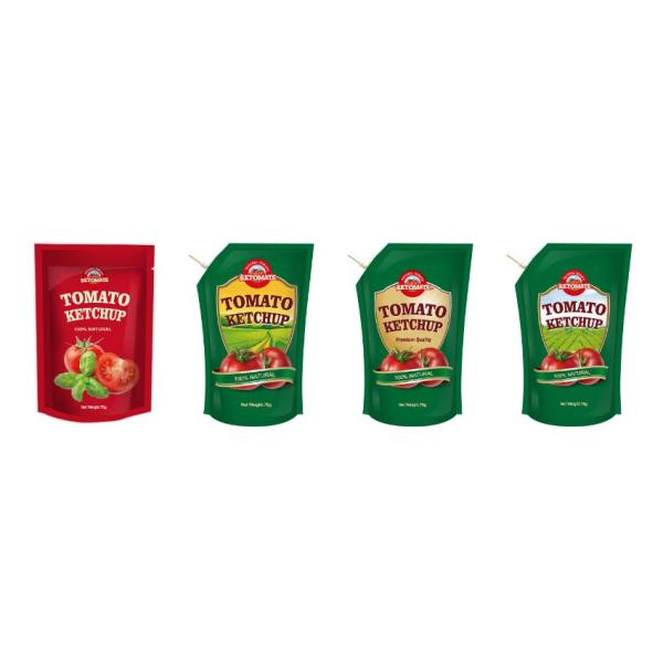 Наши удобные 70 граммовые пакеты кетчупа соответствуют международным стандартам.