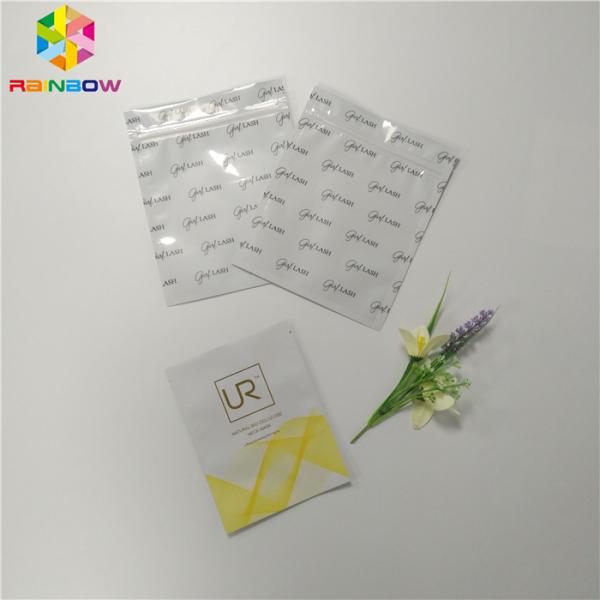 Биодеградабле пластиковая фольга кладет 3 маску в мешки загерметизированную сторонами лицевую упаковывая для косметики