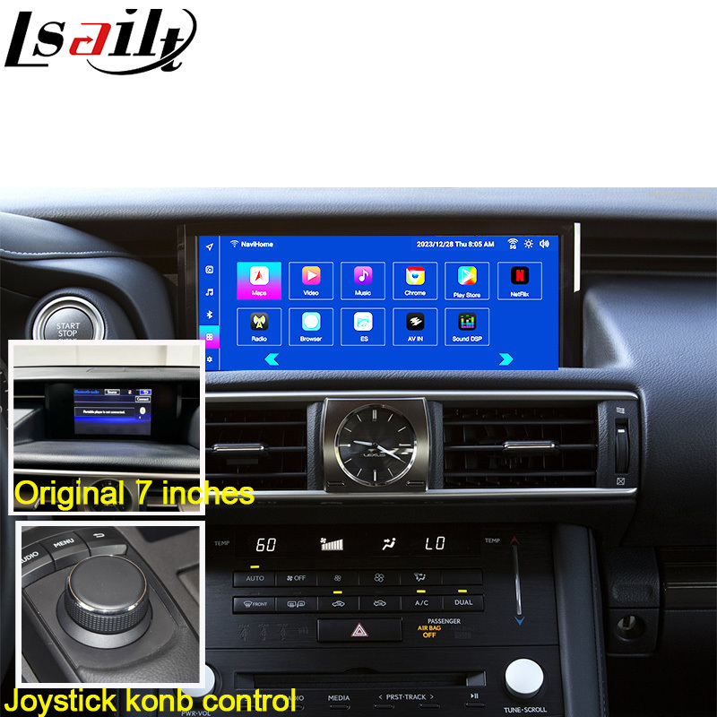 Android 13 Android Экран 10.25 дюймов Мультимедийный Дисплей для Lexus IS200T IS300H 2015-2020 WIFI, HDMI, Bluetooth, Беспроводной CarPlay