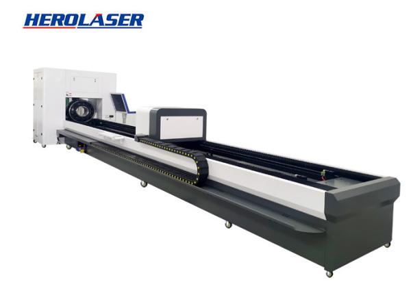 High Accuracy CNC Laser Tube Cutting Machine , Herolaser Welding