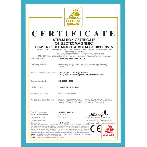 6mm Electric Power Cable Copper Core XLPE Power Cable For Home And Building