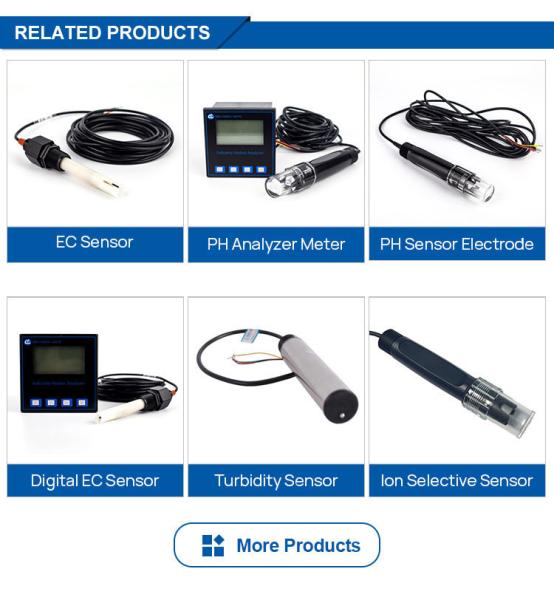 Online Water Sensor/Probe/Electrode pH Meter with Automatic Temperature Compensation