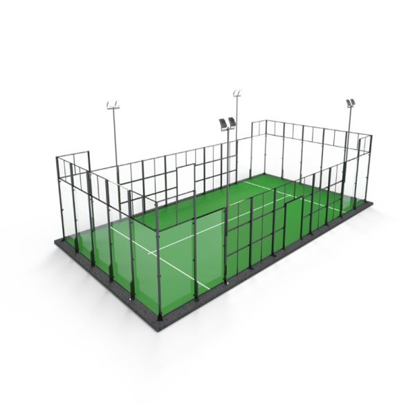Outdoor and Indoor Sports Removable Super Panoramic Padel Court for Gym