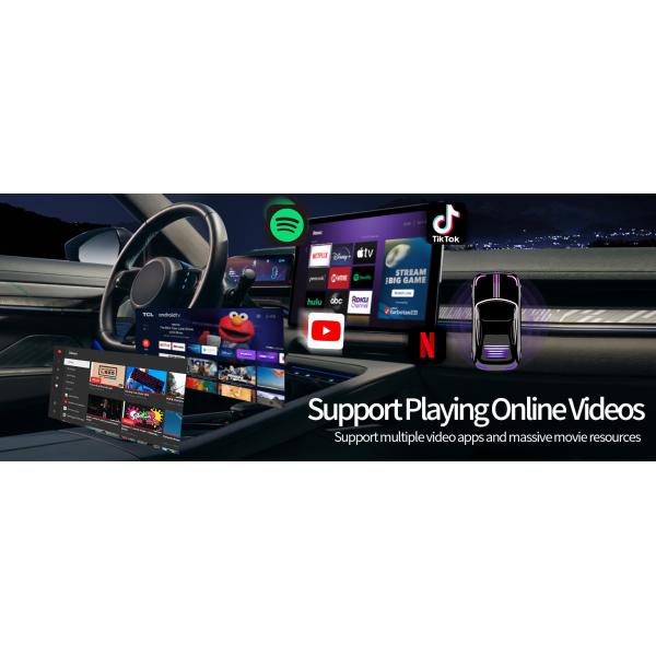 Factory Price 7 Colors ABS Material Android Carplay Box Wireless Carplay Adapter with 5G WIFI BT 5.0 2IN1 Wireless