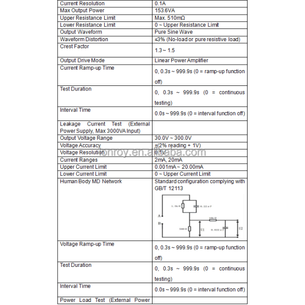 Programmable Comprehensive Electrical Safety Tester Electrical Safety Compliance Tester Hipot Leakage Current Power Test Machine