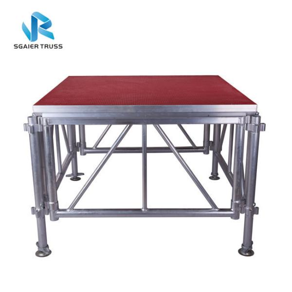Adjustable Height Outdoor Concert Stage Non Slip Surface Aluminium Stage Deck Platform