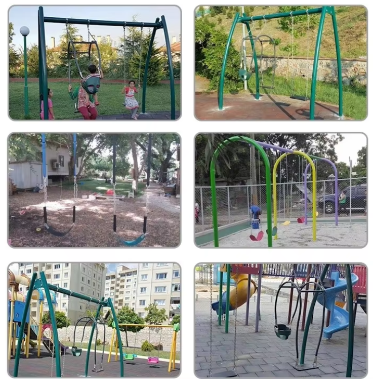 Residential Park Kids Plastic Play Set With Slide Environmentally