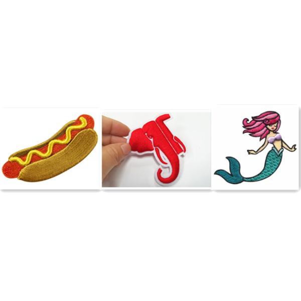 Небольшая Хандмаде вышивка 3Д латает яркую картину слона цвета