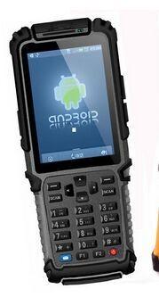 Black IP64 Android Industrial PDA Smartphone Barcode Terminal 3800mAh Battery Capacity