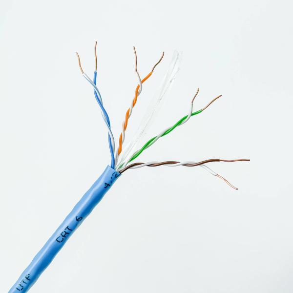 Fio de cobre desencapado Unshielded prendendo interno do CCA CAT6 Lan Cable 305m