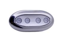 A cortesia branca da C.C. da cor 12V ilumina luzes subaquáticas impermeáveis do diodo emissor de luz IP68 para barcos