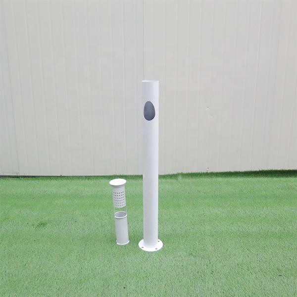 Ground Mounted Dia 150 *1000H Mm Outdoor Ashtray Cigarette Bin