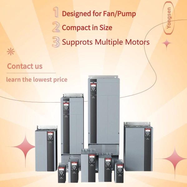 FC111 Serie Danfoss VFD VSD Frequency Inverter Converter AC Motor Variable Frequency Supplier in China Danfoss VLT HVAC Drive