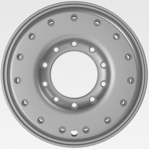 roda Rim Forged Alloy do veículo 20 x 11 militar rodas do caminhão do veículo blindado de 2 partes para o exército
