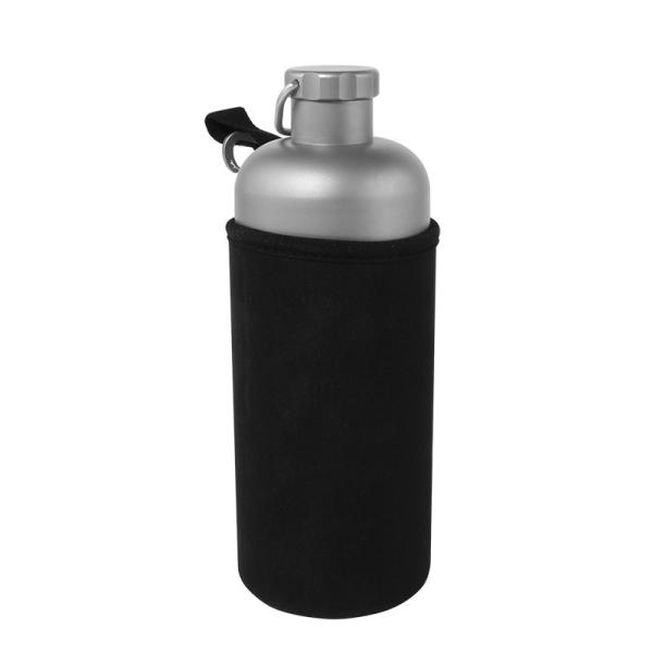 Ultralight Titanium Camping Parts Titanium Drink Bottle 600ml With Titanium Lid