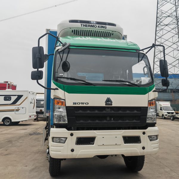 Howo 4*4 Box Truck Van Small Refrigerated Live Fish Transport Camion Refrigerado Truck