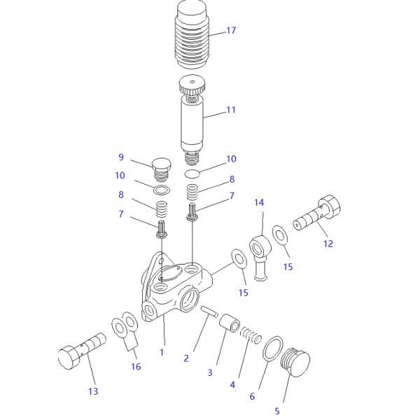 DK152200-6721 DK152200-6720 Bombas KOMATSU Partes de los motores de las excavadoras para SAA6D125E-2B-8