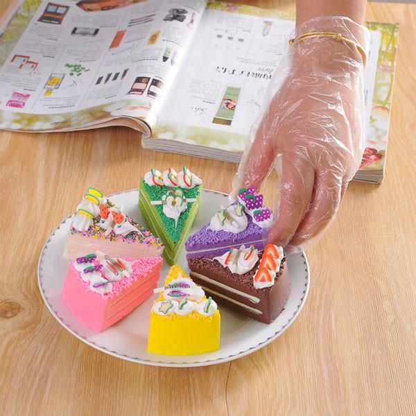 Embossed Surface Food Touch Disposable Plastic Gloves