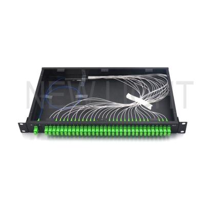 LC SC FC ST E2000 Optical Input Splitter , Rack Mounted Type 1x32 Optical Splitter