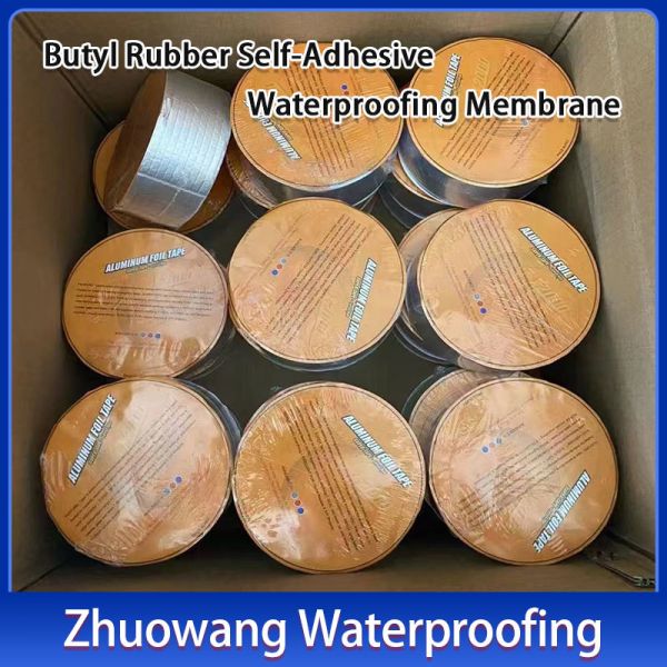 Roofing basements Butyl Rubber Waterproofing Membrane Roll 1.0mm 1.2mm 1.8mm