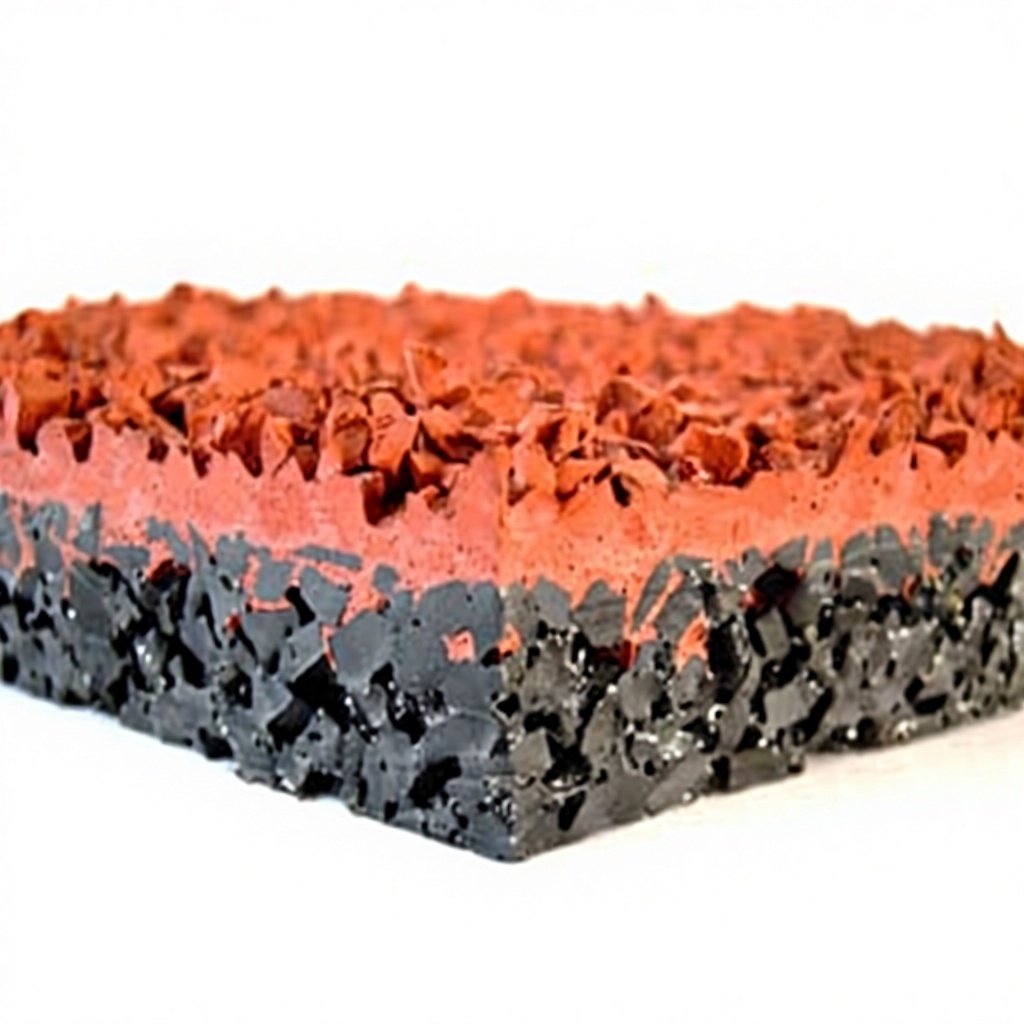 14mm Sandwich System Running Track Material World Athletics Approved Synthetic Surface for School
