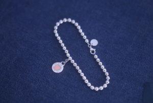 Girlfriend S925 Love Heart Tag Bead Bracelet Jewellery Custom