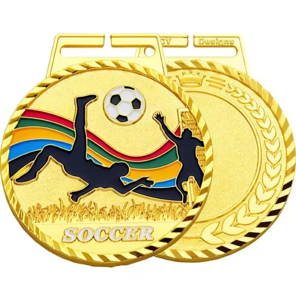 Médaille de sport 3D personnalisée en alliage de zinc avec impression UV