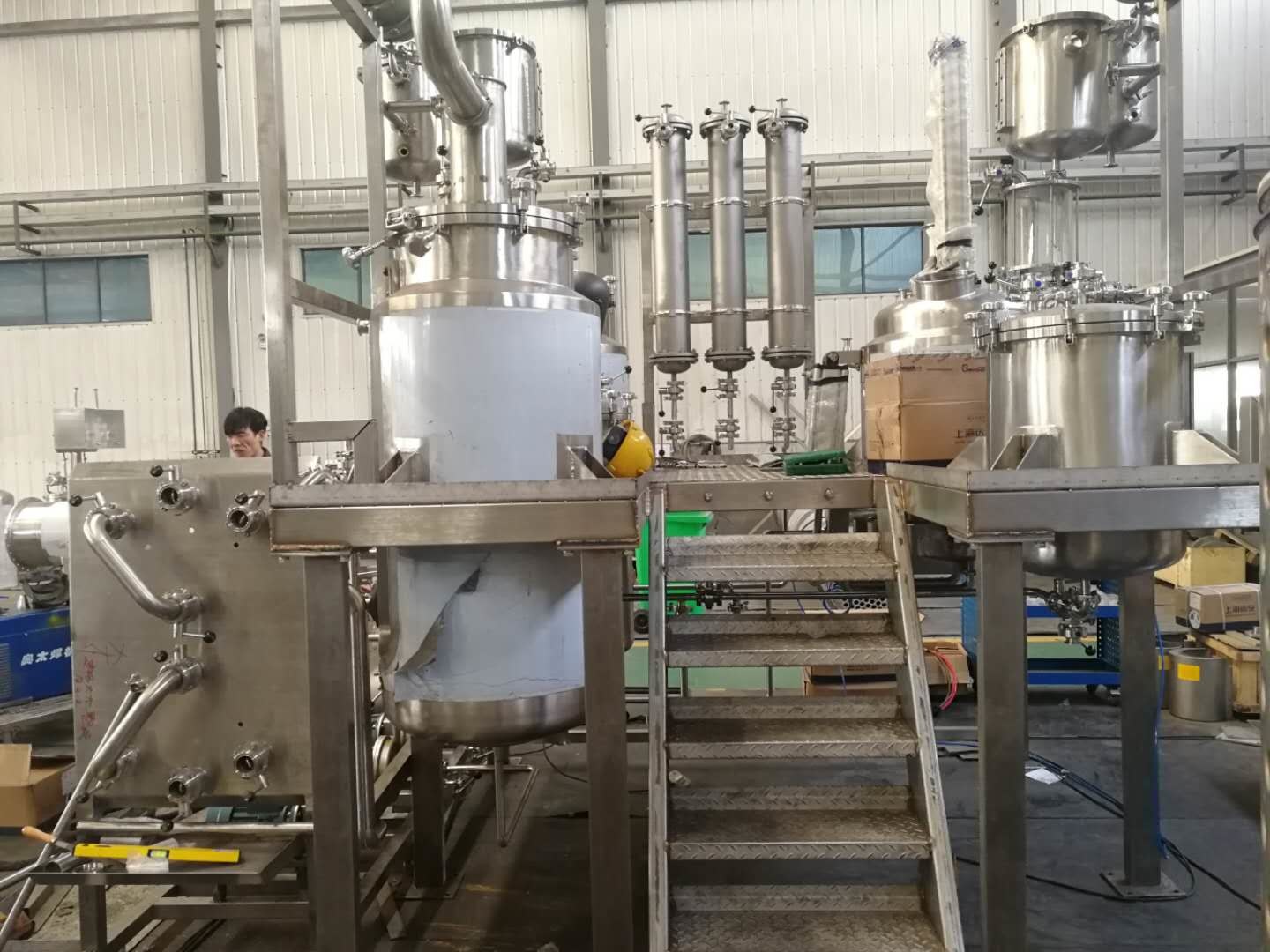 зеркало взрыва экстрактора танка кофе лист чая 500L анти- полируя внутренний слой