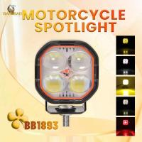 4 LED White Red Yellow Projector Spotlight LED Light For Motorcycle For Car