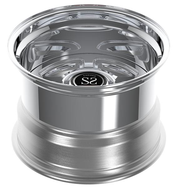Custom 3 PC Rims 18X8 And 18X12 Polished For Dodge Charger 1968