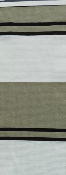 Not Easy To Deform And Breathable And Elastic Striped Knit Fabric For T-Shirt