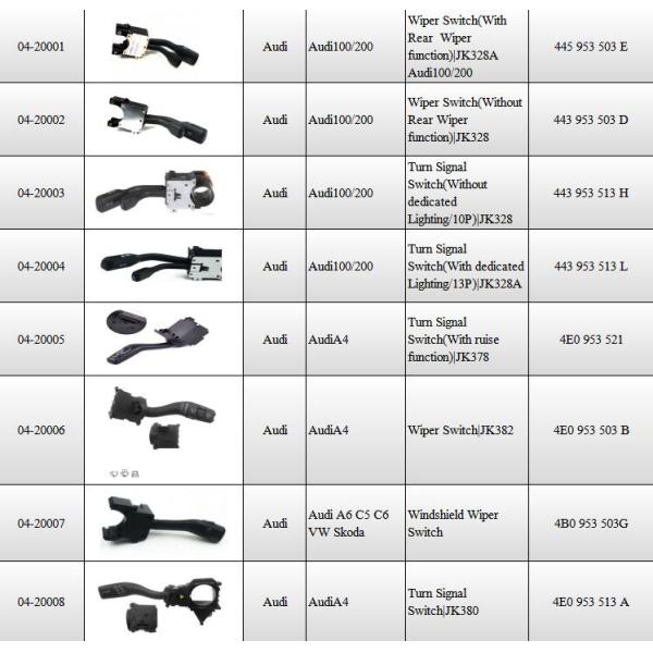 Car Steering Indicator switch Car Turn Signal Switch For Renault Clio VI Logan / Dacia 8201167988
