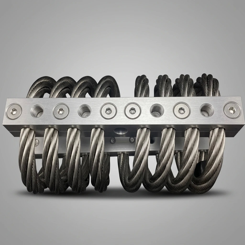 JGX-1598D-657B All-Metal High-Damping Wire Rope Vibration Isolator for Maintenance-Free Industrial Shock Absorption