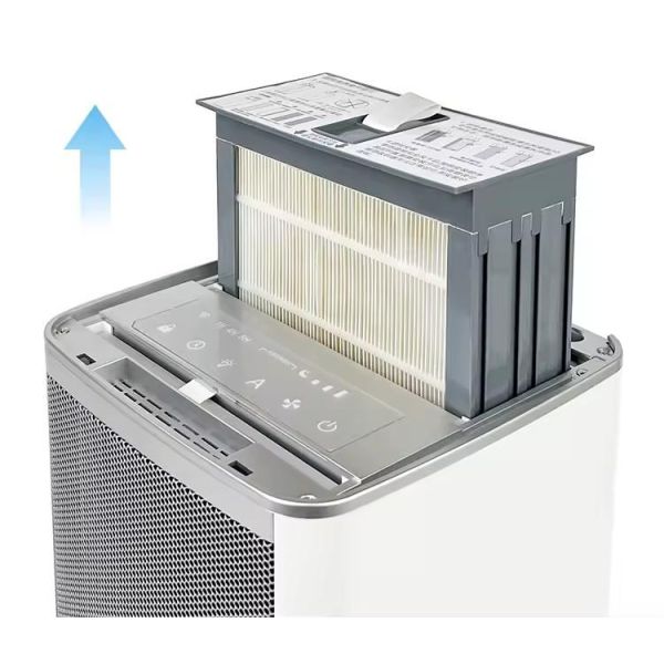 Electric Air Purifier with 220 M³/h Formaldehyde CADR, Touch Control, and 1-8 Hours Timer for Clean Air