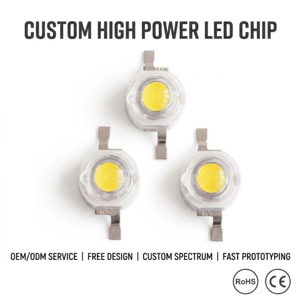 3W High Power Bridgelux LED Chip 240lm 6000K–6500K White LED Emitter for Street Light, Flood Light & Industrial Lighting OEM LED Manufacturer