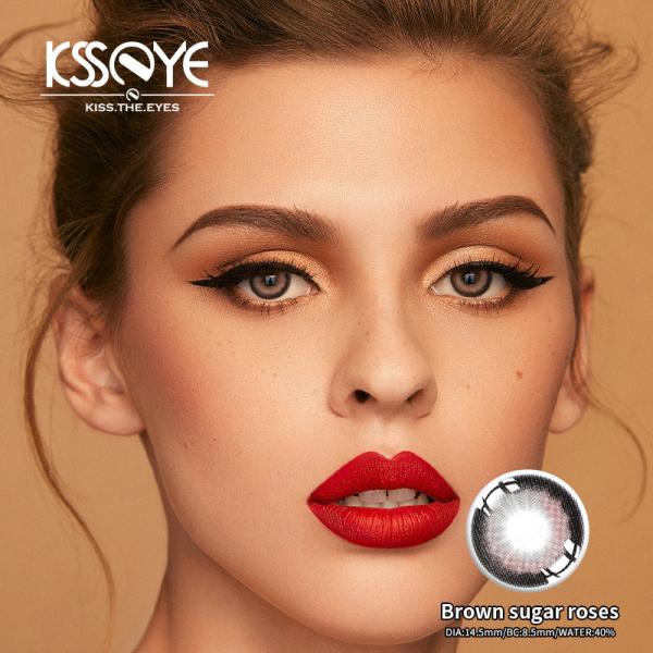 Realistic Soft Natural Black Contacts 4 Tone For Dark Eyes