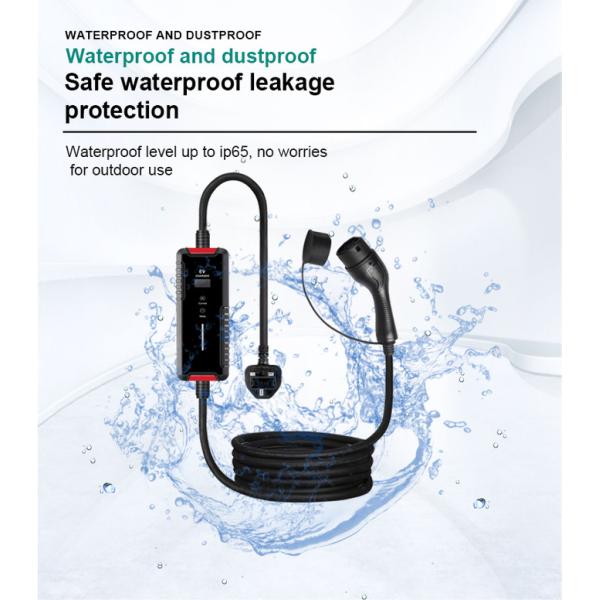 EVCOME Portable Ev Charger (220V 8A 10A 13A 16A) 5M Or Customized Cable With SAE J1772 IEC 62196 GBT
