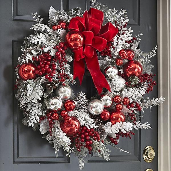 Customized Logo Merry Christmas Front Door Artificial Pine Garland for Party Decor