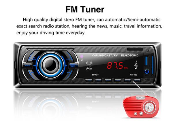 Customised BT Car Stereo Radios Optional Iso Cable Ir Remote Control