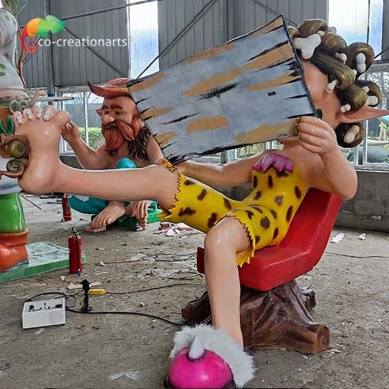 Estátua feito-à-medida impermeável do personagem de banda desenhada do Animatronics para a mostra do parque